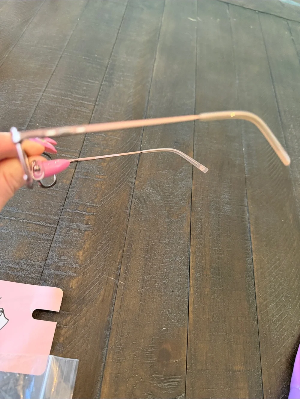 Juicy Couture Tinsley Sand Pink Semi-Matte Rectangle Eyeglass Frames